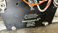 VARIAC GENERAL RADIO TYPE W20 120V 20A Technipower 50-60 CYCLES Untested VA7