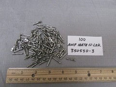 (100) TE AMP 350550-3 Connector Soft Shell Socket Universal MATE-N-LOK New