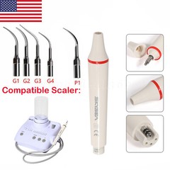 Dental Portable Ultrasonic Piezo Scaler Handpiece Tips Bottles Fit EMS SK-E1