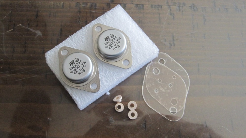 3pcs 2N3055 / TRANSISTOR / CROSSES TO ECG130,NTE130 / TO3