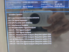 JDSU JD785A Base Station Analyzer,8GHz,SA,SG,CAA,WCDMA,LTE,w/Cal Kit