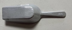 Update International ASFB-250 (Lot Of 5) Aluminum 7 Oz. Flat Bottom Scoop *NEW