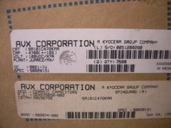 (150 qty) 4700 pF ±10% 100V Ceramic Capacitor X7R Axial AVX SA101C472KAA