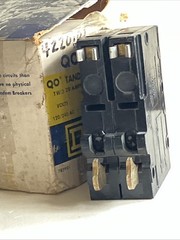Square D QOT22020 20A 240V (2) 2P Piggyback Quad Tandem Quadplex CTL Hook -New!