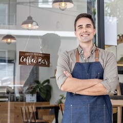 Rustic Coffee Bar Sign Wall Decor – Vintage 13.77 inches x 5.9 inches, brown