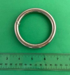 Stainless Steel 316 Round Ring Welded 3/8″ x 2 1/2″ (10mm x 65mm ID)