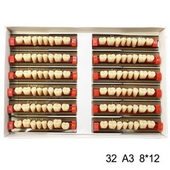 Dental Acrylic Denture Resin Teeth Upper Lower Full Set Shade A1/A2/A3 3/8/16 pd