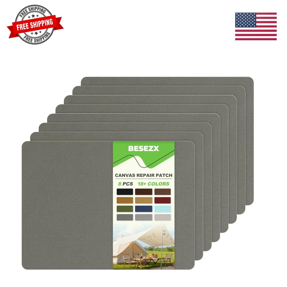 Canvas Repair Patch,Outdoor Gear Patch, 7.87×5.9 Inches 8PCS,Waterproof Self-…