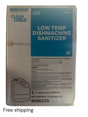 1.32 Gal Monogram Clean Force EZ D25 Low Temp Dishmachine Sanitizer