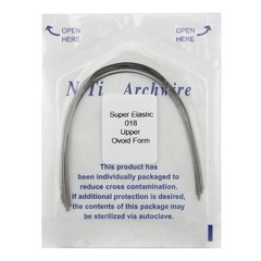 100PCS Dental Orthodontic Arch Wire Niti Round Ovoid Upper Lower 012 014 016 018