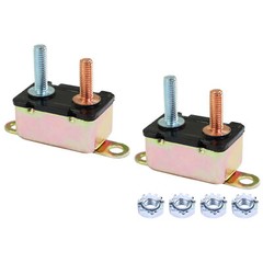 5pack 12V 30A~50A Auto Automatic Fuse Reset Circuit Breaker Copper Stud Bolt