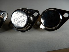 Amperex Philips BD182 TO-3 Transistors NOS Qty 4