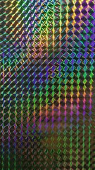 Silver 1/4 inch Holographic Mosaic Prism Sign Plotter Vinyl Film