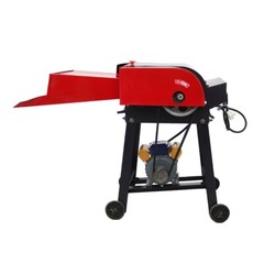 220V Hay Chopper Animals Feed Fodder Cutting Corn Straw Chaff Cutter 6 Blades