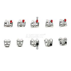 AZDENT Orthodontics Dental Brackets Braces Mini Roth Slot.022″ Hooks 3 Metal