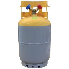 30 lb Refrigerant Recovery Cylinder, Yellow/Gray-~
