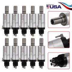 10pcs ASkeadnt Dental Low Speed Air Motor Handpiece E-Type 4 Holes FX