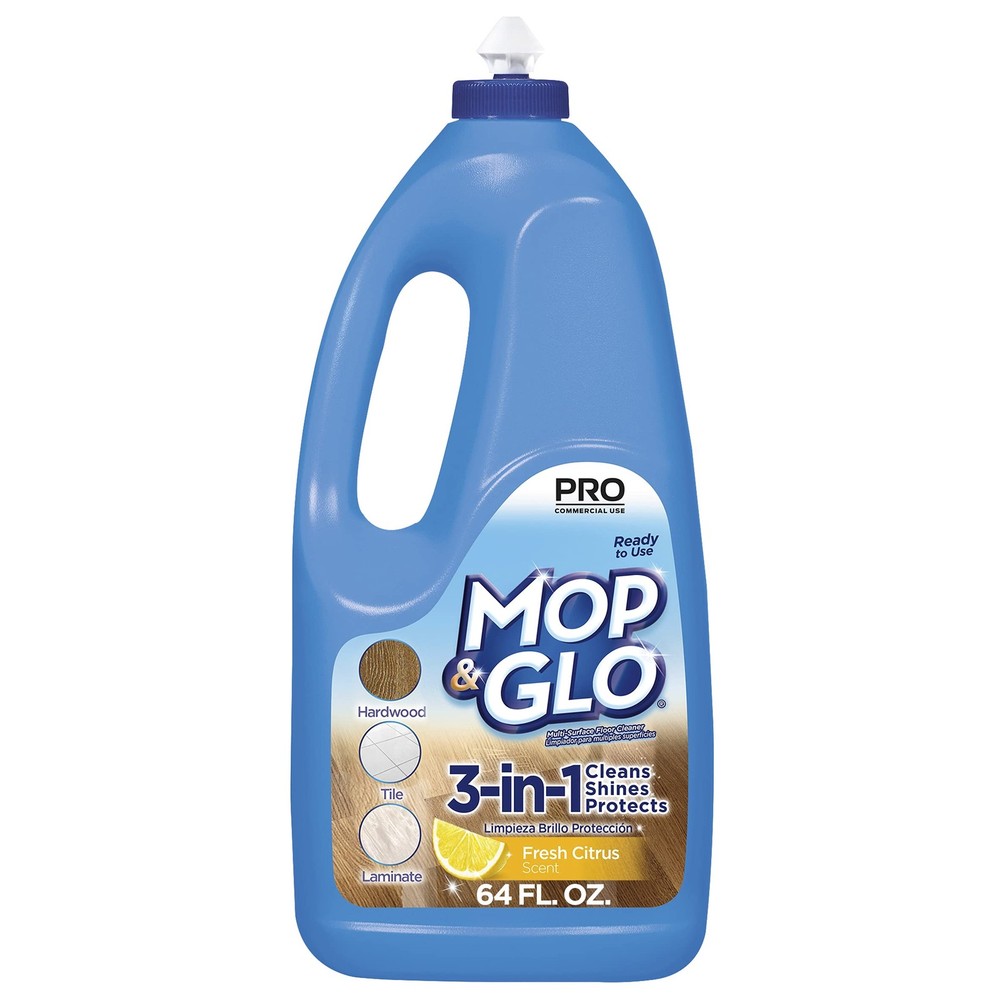 Mop & Glo Professional Multi-Surface Floor Cleaner, 64 Fl Oz (Pack of 1), Tan
