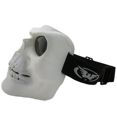 Global Vision Skull Mask Motorcycle Riding Goggles Full Face Mask w/ Smoke Lens