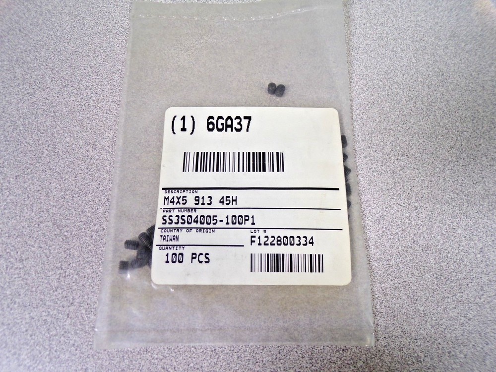 5mm M4 x 0.70mm Steel Socket Set Screw with Black Oxide Finish; PK100 (K)