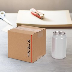 Reliable Small Shipping Boxes – Eco-Friendly Kraft, 5x5x5 Inches, 6 Count