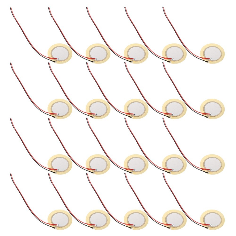35 PCS Piezoelectric Sounder Buzzer Transducer Electronic Alarm Element