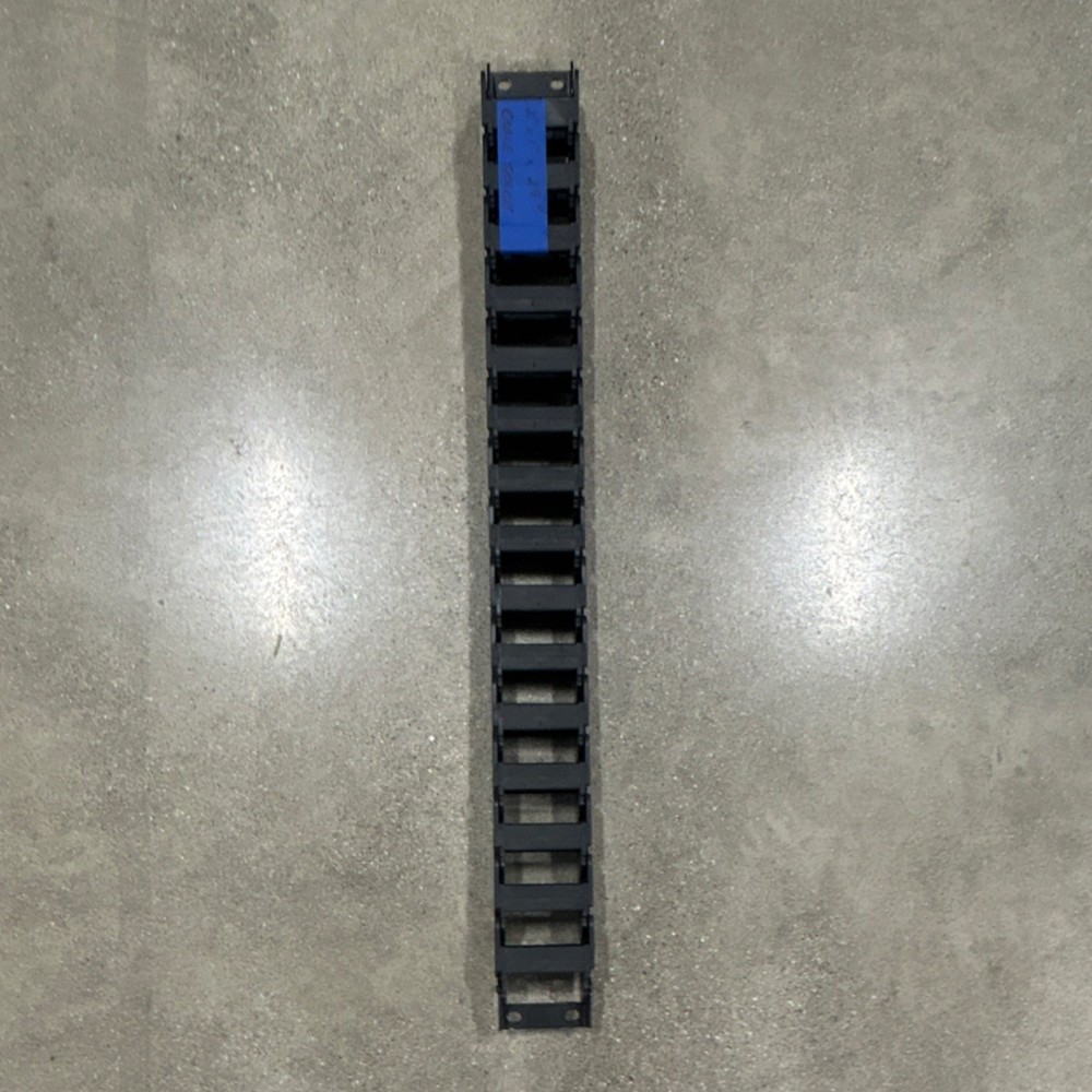 Cable Track Plastic Black 2 in x 1 in x 29 in Segmented Carrier