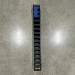 Cable Track Plastic Black 2 in x 1 in x 29 in Segmented Carrier