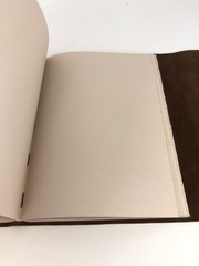 Luxurious Genuine Leather Journal 11.5 x 8.5 inches Sketchbook blank pages strap