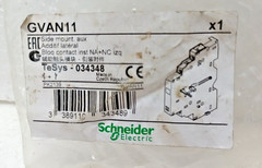 Schneider GVAN11 Side Mount Aux Bloq Contact inst NA+NC izq TEsys -034348
