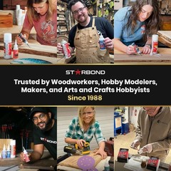 Starbond 4 oz. Premium Medium Super Glue (CA Glue) and 6 oz. Accelerator Kit