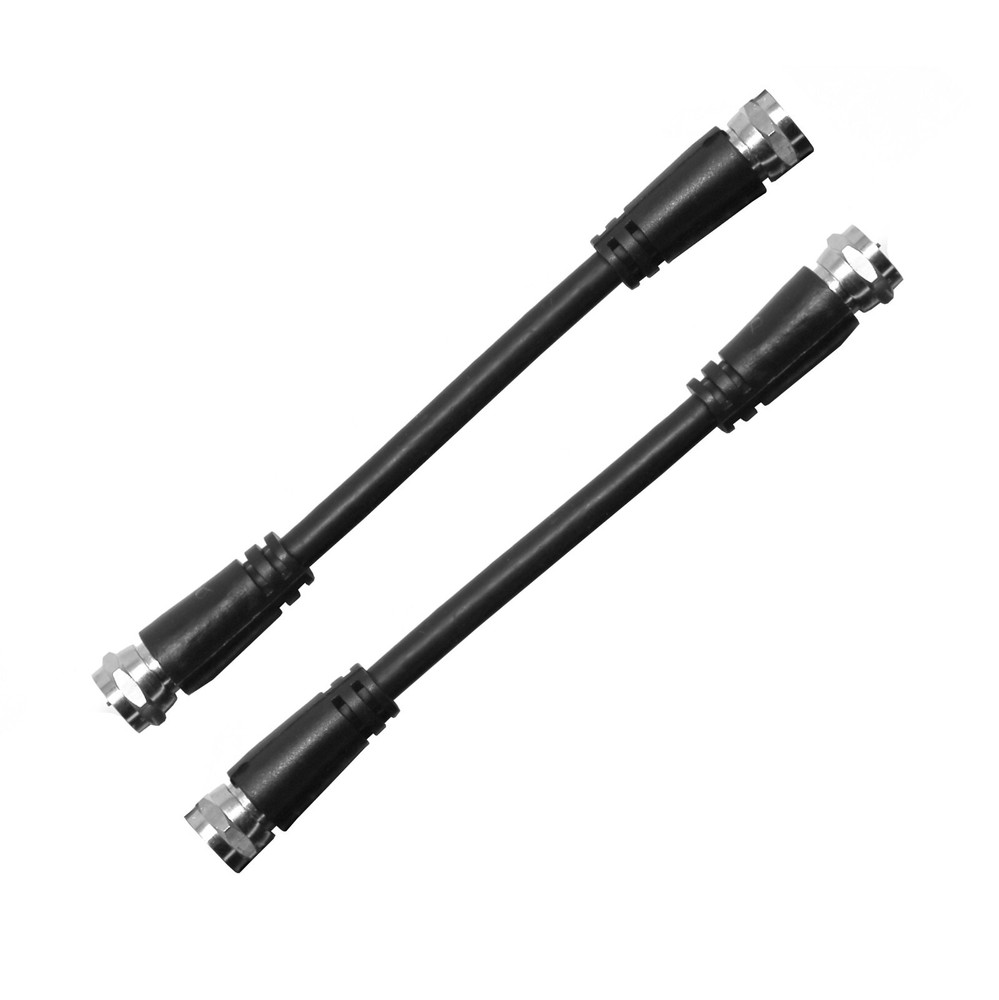 2 pcs – 5″ TV Coaxial Patch RG6 Cable for Digital Antenna Splitter, Male to Male