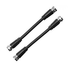 2 pcs – 5″ TV Coaxial Patch RG6 Cable for Digital Antenna Splitter, Male to Male