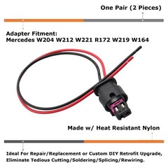 Female End Plug Adapter Sockets with Pigtail Harness Compatible OE-Spec Female