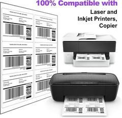 8.5×11 Shipping Label Sheets 6 UP 150 Labels Permanent Adhesive Laser Inkjet