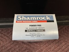 Shamrock Blue Nitrile Industrial Powder-Free Gloves – SMALL (100 Gloves/Box)