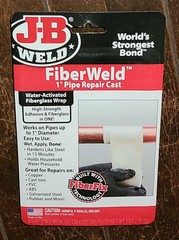 J-B Weld FiberWeld 1″ Pipe Repair Cast -Water Activated Fiberglass Wrap- #38248