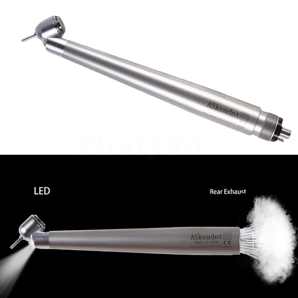 Dental 45° Degree LED Surgical High Speed Handpiece Turbine 4Hole NSK Style