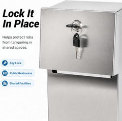 Commercial Double Rolls Toilet Paper Dispenser Holder,Heavy Duty Stainless Steel