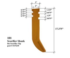 1 – 101 Universal Scarifier Shank