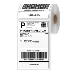 4″x6″ Roll Direct Thermal Shipping Labels for Zebra&Rollo Printers 1/2/4/12Rolls