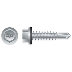 #10 x 2″ HWH STRONG-SHIELD S/D SCREWS w/ BONDED WASHER 1,500ct | HA1032C