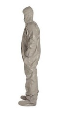DuPont Tychem F 6000 Hazmat Coveralls Respirator Fit Hood Attached Boots +BONUS