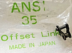 Flexon 35-1 High Quality, Heavy Duty Chain Roller Offset Link -”Made in Japan”
