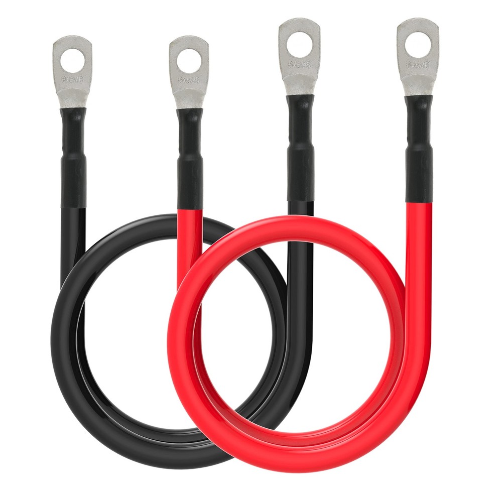 6 AWG Battery Cables 6 Gauge Battery Power Inverter Cable with 5/16 Inch Tinn…