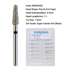 Dental Burs Diamond FG Round End Taper Cylinder High Speed Friction Grip 850 856
