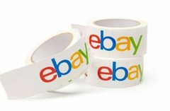 Packing Tape 3 Rolls Shipping Sealing Opaque White eBay Brand Color Logo