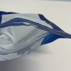 98 Mylar smellproof Clear window Blue resealable bags 7×4.75 (entire bag) 98-Cou