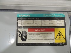 SIEMENS SLFC302500G 250A 600V 3PH3W IP40 CIRCUIT BREAKER BUS PLUG