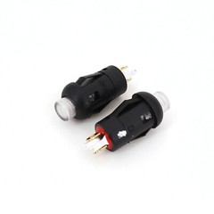 5Pcs 8mm 4Pin With LED Momentary SPST Instrumentation Mini Push Button Switch